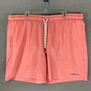 Ben Sherman‎ Mens 2XL Swim Trunks Coral NWT Drawstring Beach Shorts